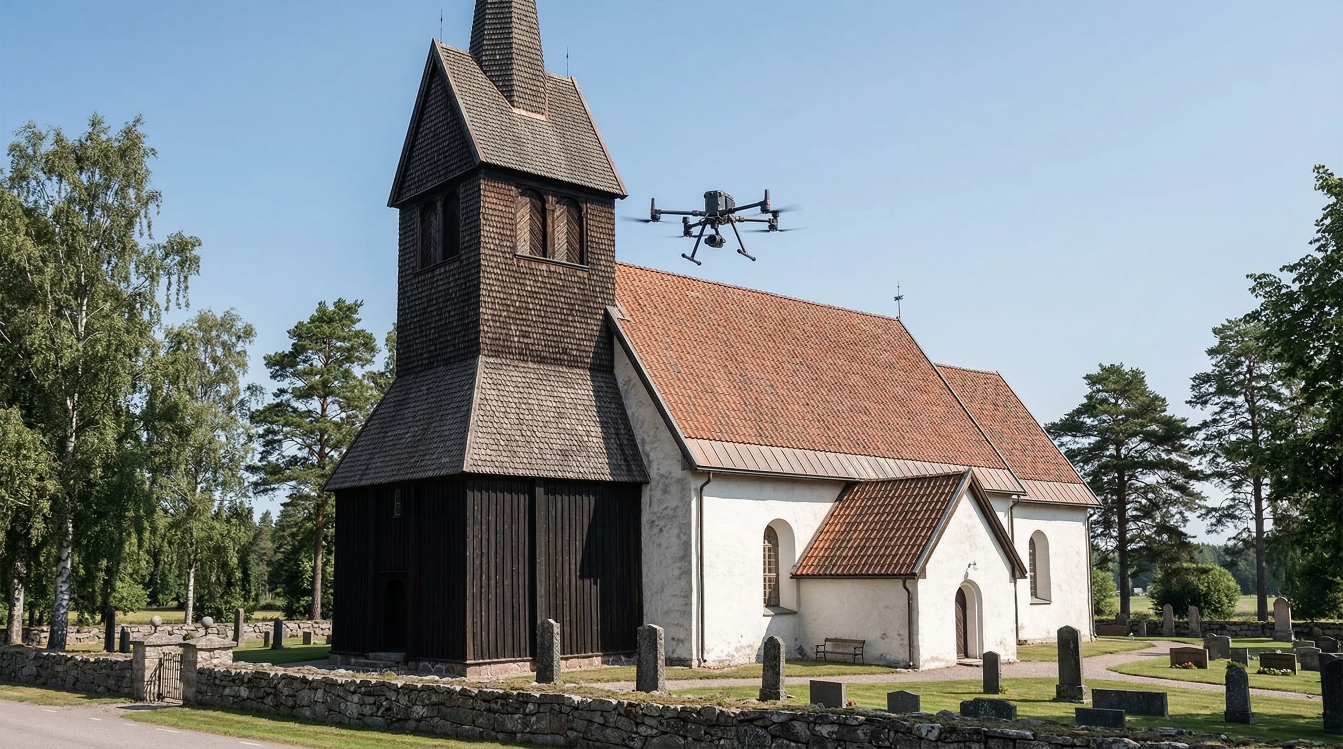 Kulturminnesvård & Bevarandedokumentation med Drönare