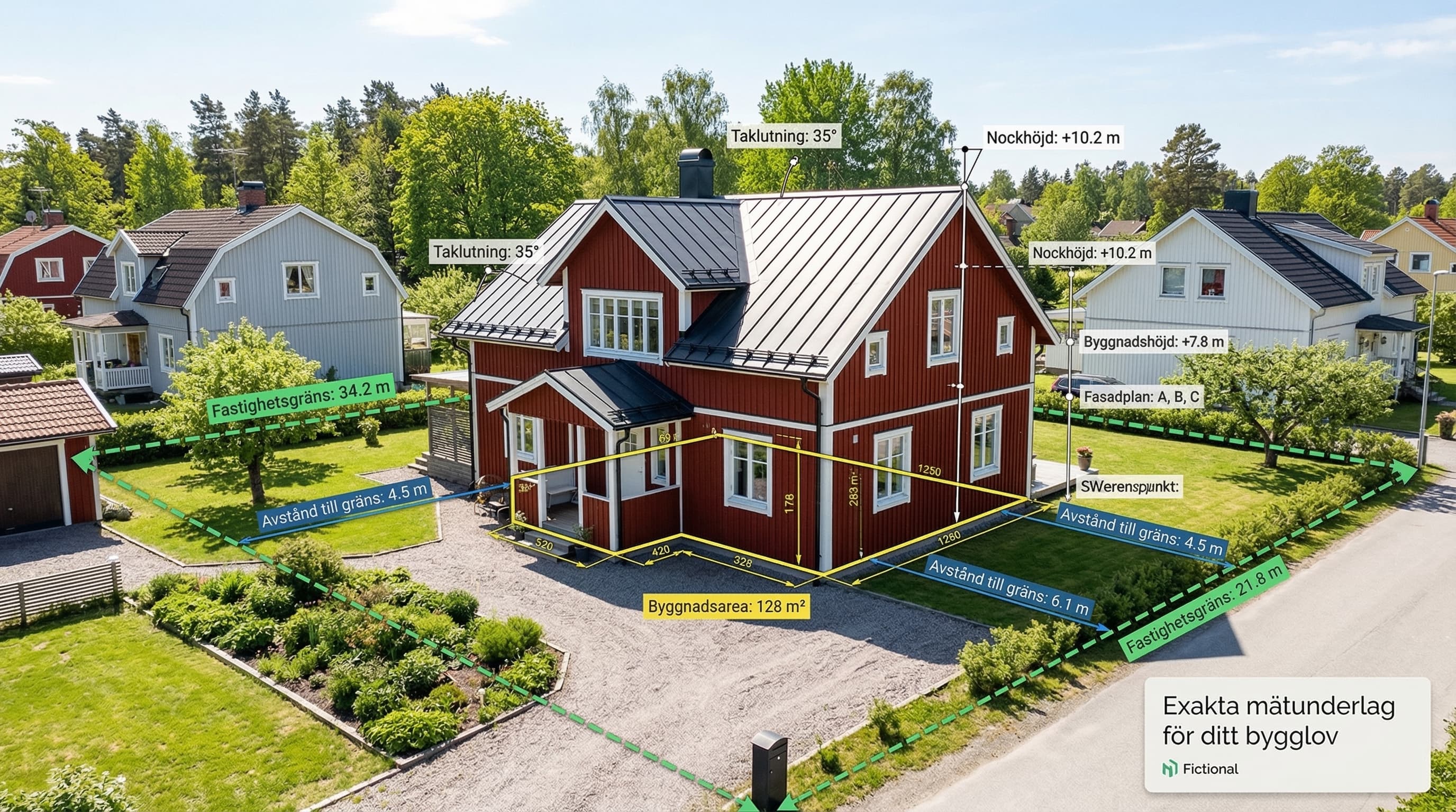 Uppmätning & Bygglovsunderlag med Drönare